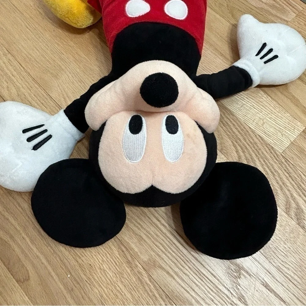 Mickey Mouse Large Plush Disney Kids Toy Black Red Stuffed Animal